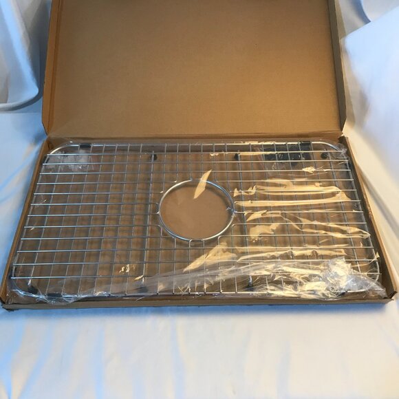 Serene Valley NDG2313C Sink Grid Centered Drain 13"D x 23"W x 1"H Stainless NEW - Picture 5 of 14